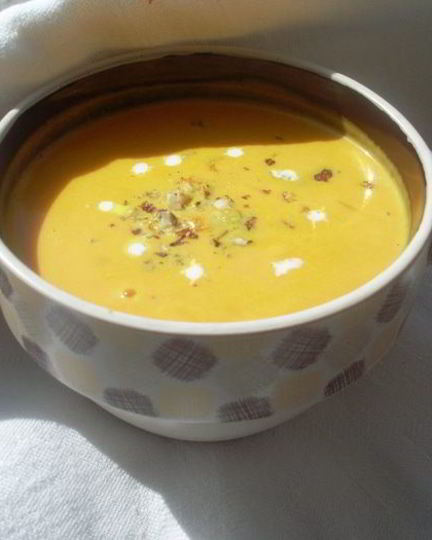 Рецепт крема-супа из тыквы с лесным орехом