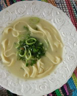 Луковый суп с брокколи