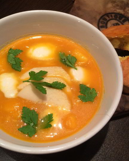 Рецепт морковного супа с моцареллой и яблоками