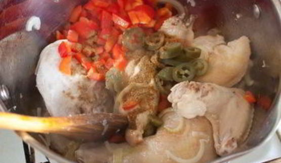 огненный куриный суп