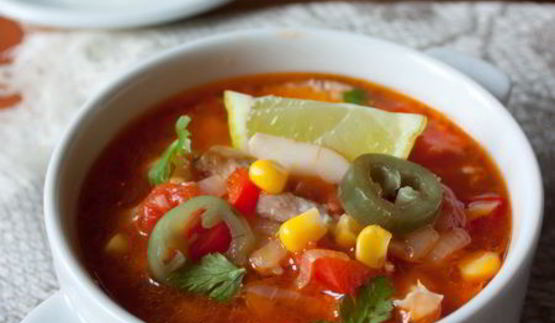 огненный куриный суп