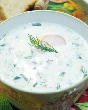 Окрошка на кефире