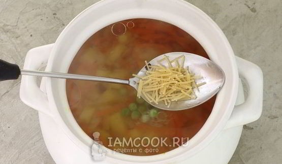 постный суп с вермишелью и картошкой