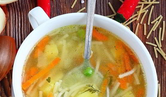 постный суп с вермишелью и картошкой