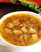 Простой суп из чечевицы