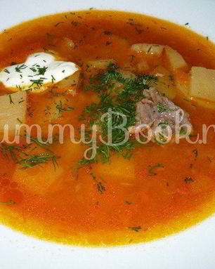 Простой томатный суп из мультиварки