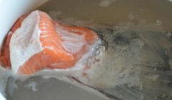 рыбный суп с семгой