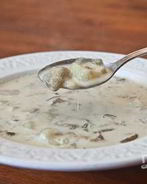 Сливочно-грибной суп