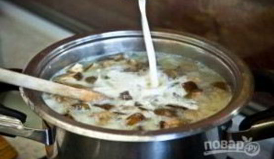 сливочно-грибной суп