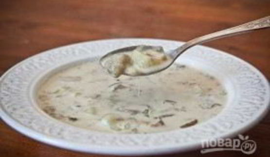 сливочно-грибной суп