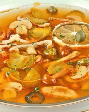 Солянка с грибами