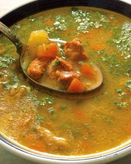 Рецепт супа из баранины пити с шафраном и мятой