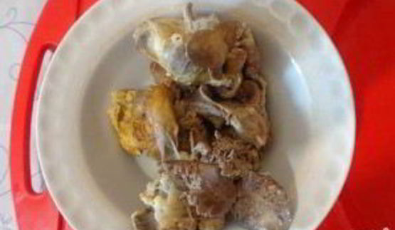 суп из куриных потрохов с грибами