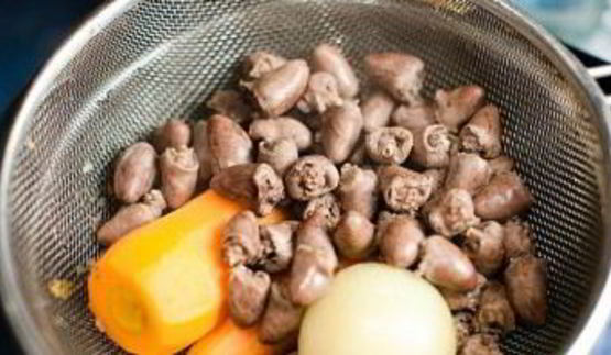 суп из куриных сердечек с клецками