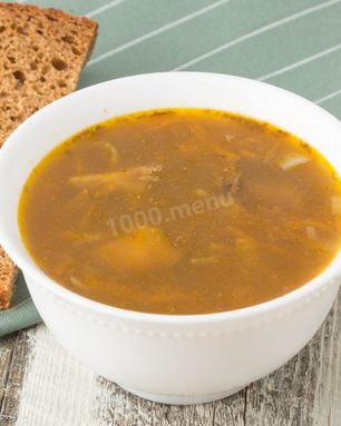 Суп из опят замороженных