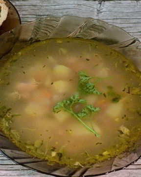 Суп из рыбных консервов