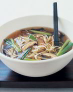 Суп из утки с лапшой удон