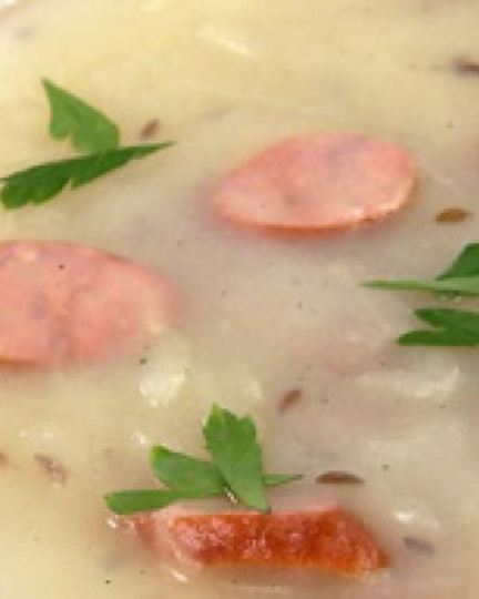 Рецепт супа картофельного с колбасками