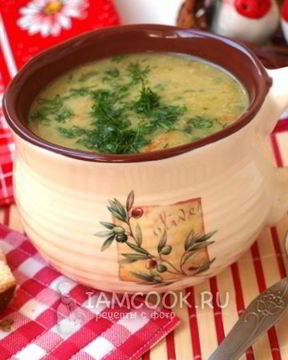 Гороховый суп пюре с курицей