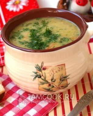 Гороховый суп пюре с курицей