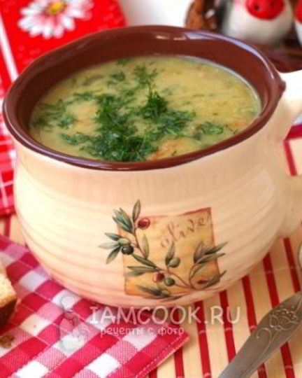 Рецепт горохового супа пюре с курицей