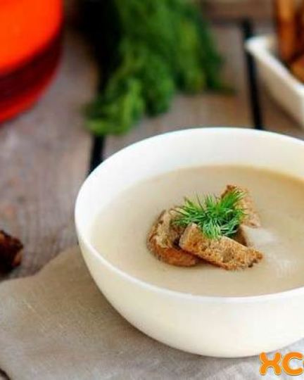 Рецепт грибного супа-пюре со сливками