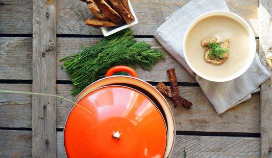 грибной суп-пюре со сливками