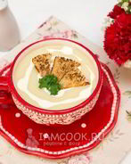 Картофельный суп-пюре с чесноком и сливками