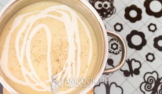 картофельный суп-пюре с чесноком и сливками