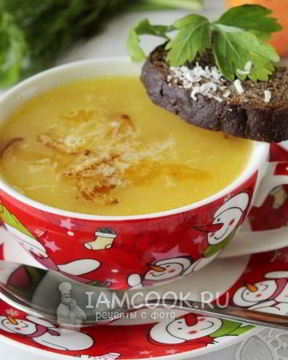 Картофельный суп-пюре с сыром