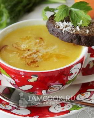 Картофельный суп-пюре с сыром