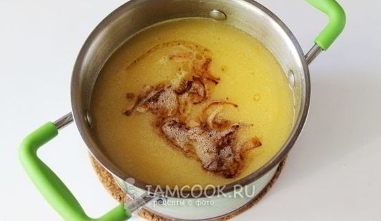 картофельный суп-пюре с сыром