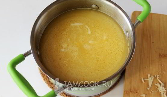 картофельный суп-пюре с сыром