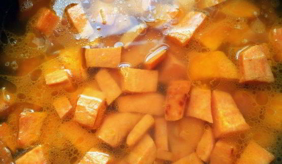 кукурузный суп-пюре с бататом