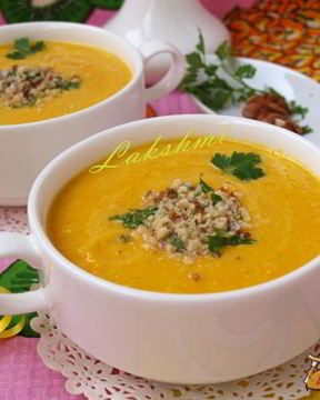 Морковно-ананасовый суп-пюре с карри