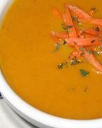 Морковный суп-пюре с кинзой