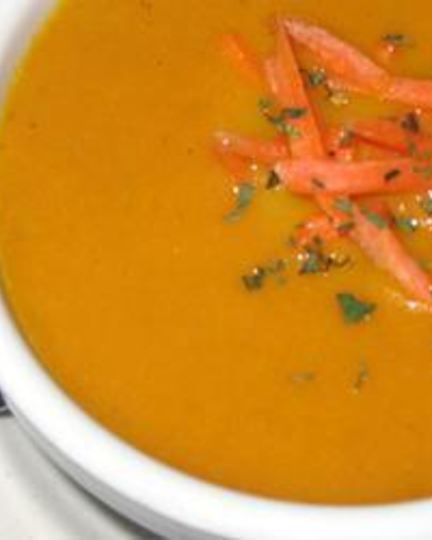 Рецепт морковного супа-пюре с кинзой