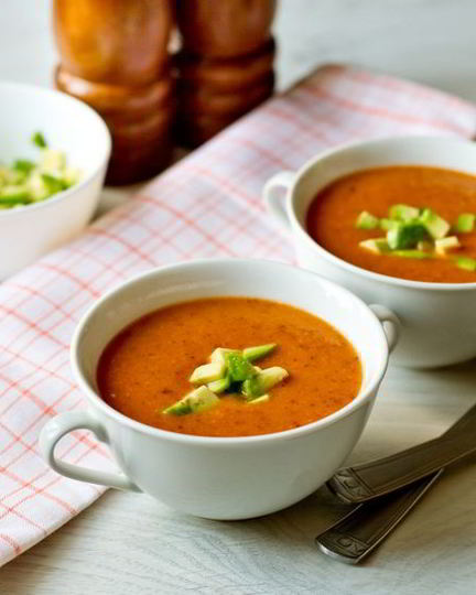 Рецепт острого супа-пюре из фасоли с авокадо