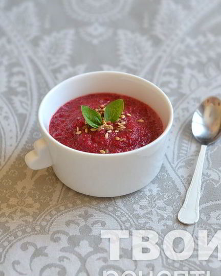 Рецепт постного свекольного супа-пюре