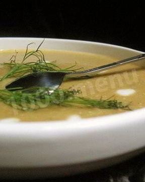 Суп-пюре из белой фасоли