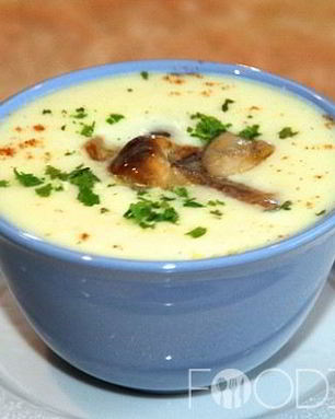 Суп-пюре из белых грибов