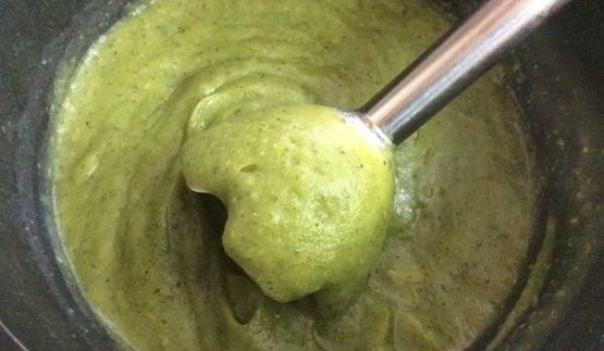 суп-пюре из брокколи постный