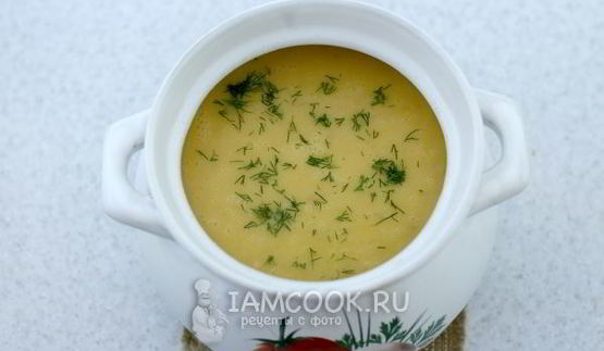 суп-пюре из фасоли