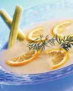 Суп-пюре из кабачка и сельдерея