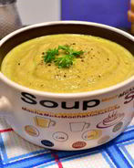 Суп-пюре из кабачков и шампиньонов