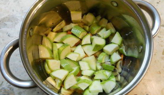 суп-пюре из кабачков и шампиньонов