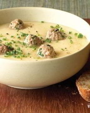 Суп-пюре из кабачков и цветной капусты