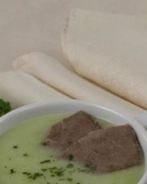 Суп-пюре из картофеля с зеленым горошком