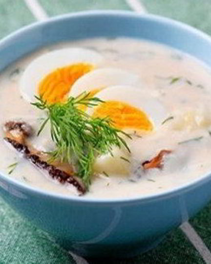 Рецепт супа-пюре из курицы и грибов по-французски