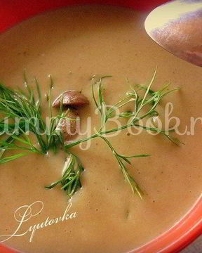 Суп-пюре из лесных грибов
